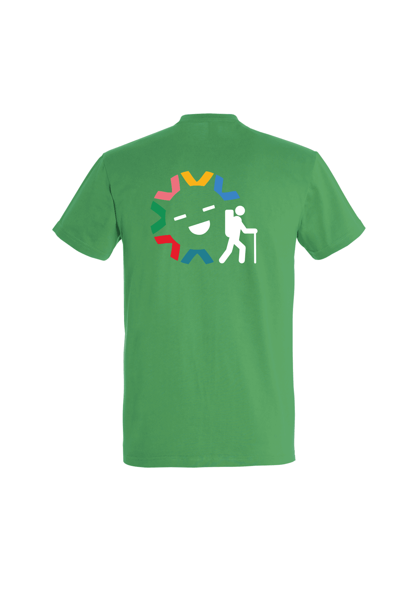 T-shirt Vert Adulte "Randonnées" 036 ES13 - ES13036_-IMPERIALVERTDOS